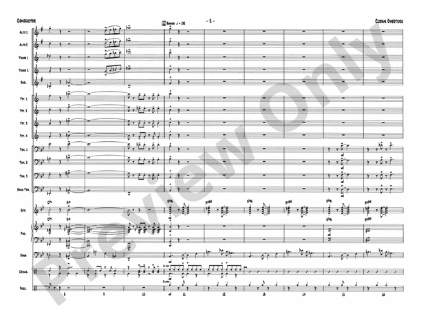 Cuban Overture - Jazz Ensemble Conductor Score & Parts(Digital Download)