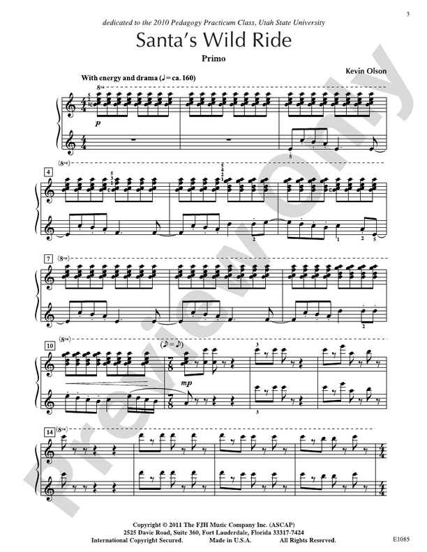 Santa's Wild Ride - Piano (Digital Download)