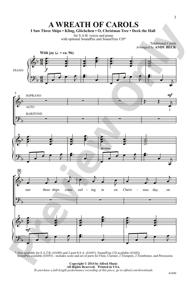 A Wreath of Carols - SAB Choral Octavo (Digital Download)