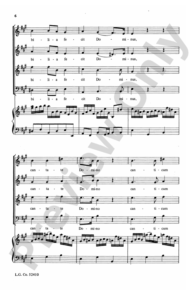 Cantate Domino – SATB Choral Octavo (Digital Download)