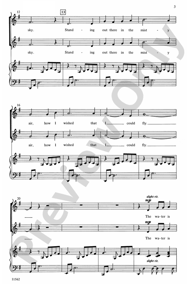 A Distant Shore (The Water Is Wide) - 2-Part Choral Octavo (Digital Download)