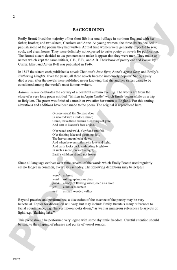 Autumn Vesper - SATB Choral Octavo (Digital Download)