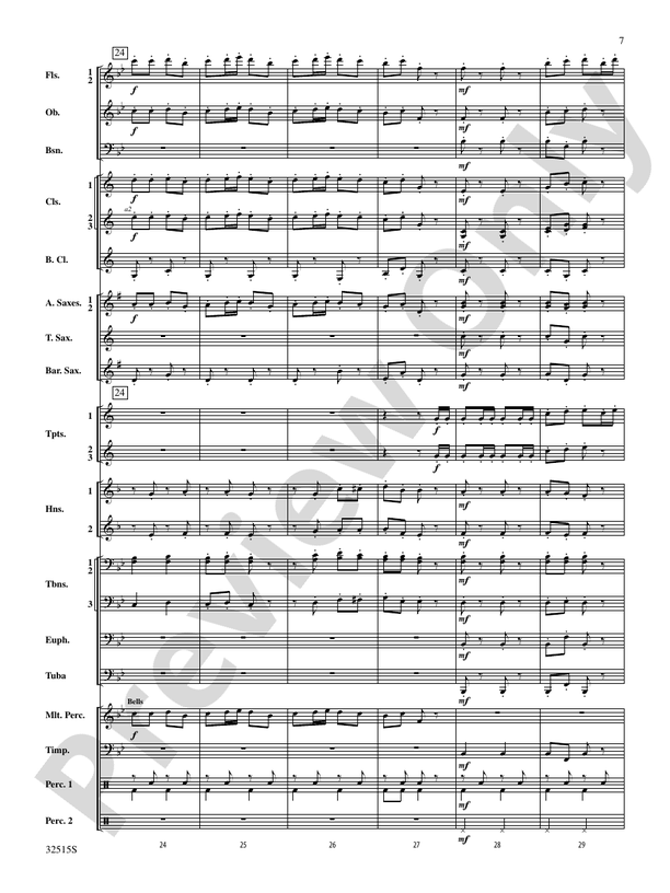 Reflections on "Ode to Joy" - Concert Band Conductor Score & Parts (Digital Download)