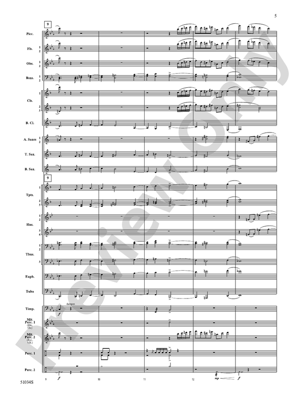 Woodlands Overture - Concert Band Conductor Score & Parts(Digital Download)