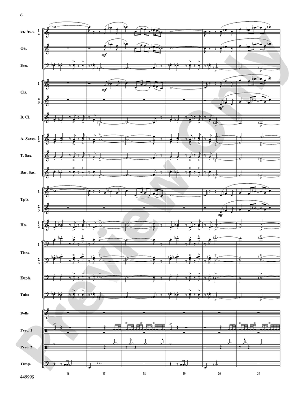 Piedmont Festival Overture - Concert Band Conductor Score & Parts (Digital Download)