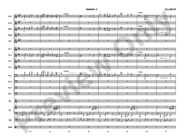 Hullabaloo - Jazz Ensemble Conductor Score & Parts (Digital Download)