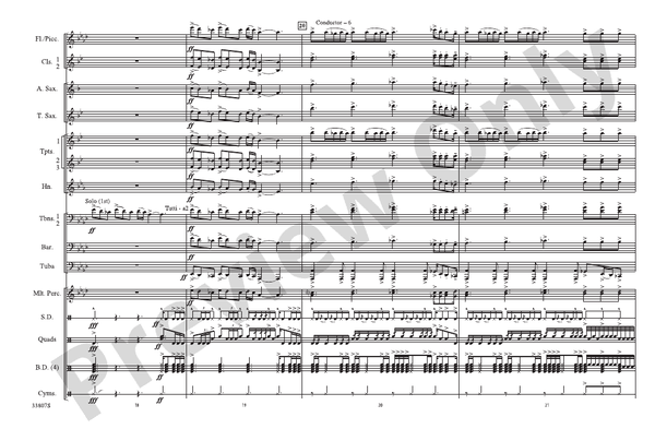 Whipping Post – Marching Band Conductor Score & Parts (Digital Download)