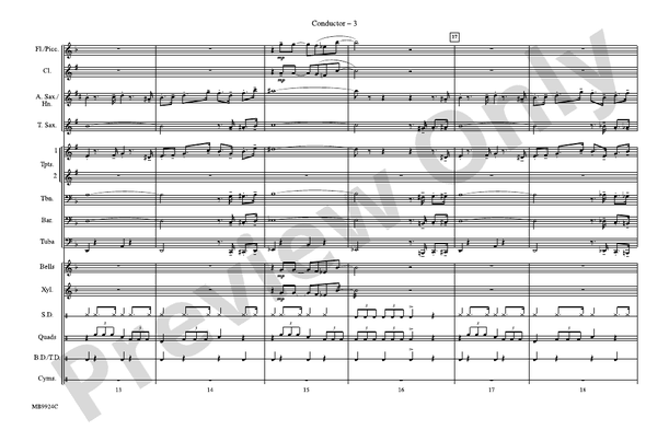 Cartoon Show, Part 2 – Marching Band Conductor Score & Parts (Digital Download)