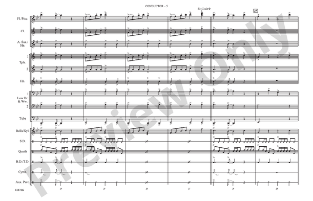 Birthday – Marching Band Conductor Score & Parts (Digital Download)