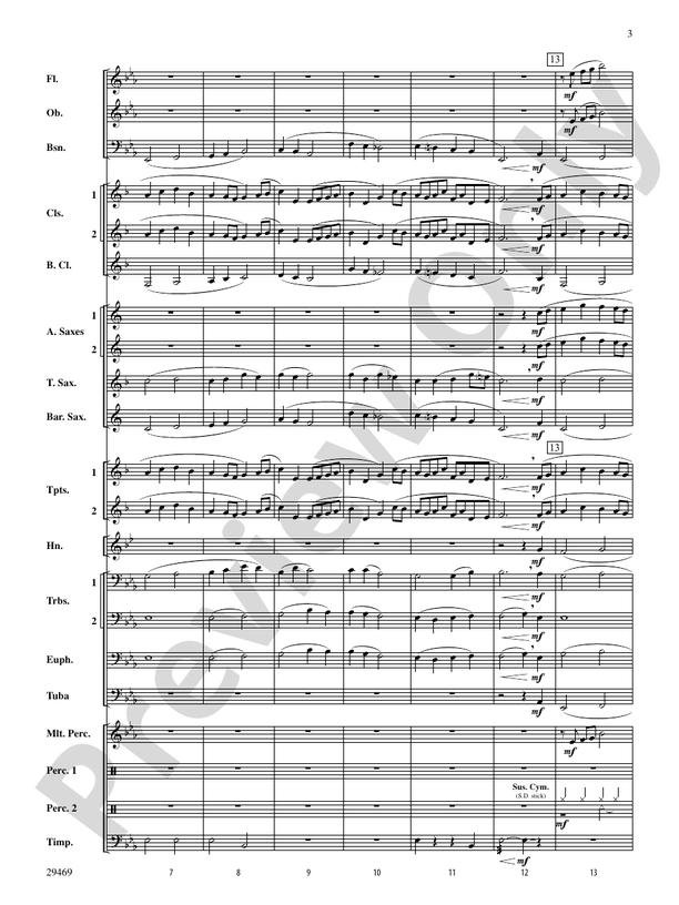We Will Remember - Concert Band Conductor Score & Parts (Digital Download)