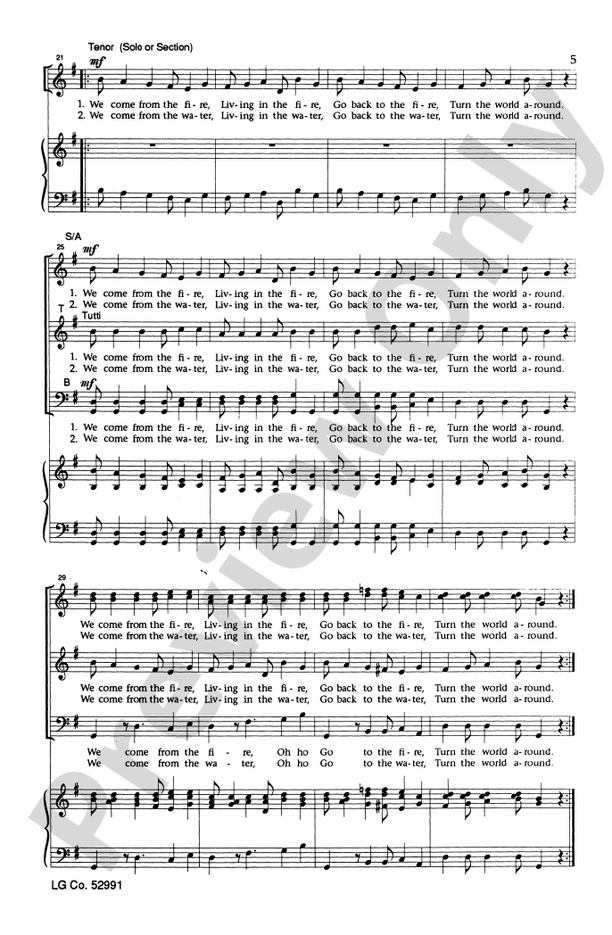 Turn the World Around - SATB Choral Octavo (Digital Download)