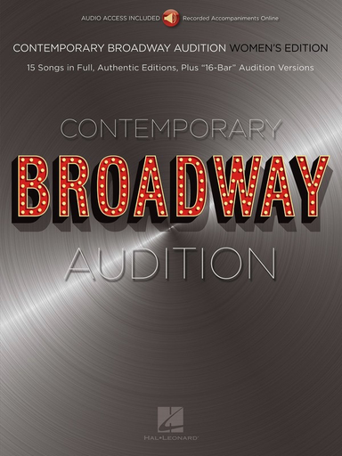 Contemporary Broadway Audition: Women's Edition - Vocal Online Audio - Hal Leonard