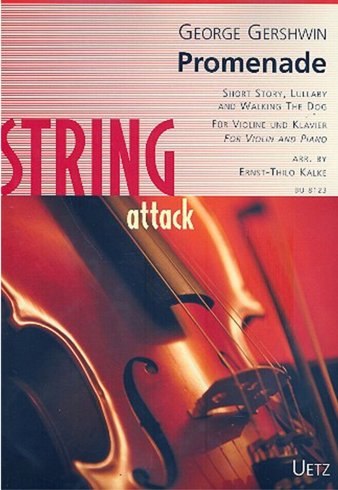 Gershwin - Promenade 3 Pieces - Violin/Piano Accompaniment Uetz BU8123