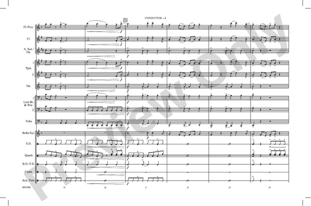 Save Your Tears – Marching Band Conductor Score & Parts (Digital Download)