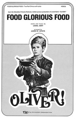 Food Glorious Food (from Oliver) - Lionel Bart - SATB Aden G. Lewis Hal Leonard Choral Score Octavo