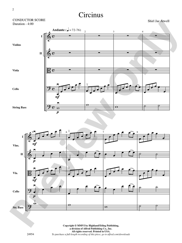 Circinus – String Orchestra Conductor Score & Parts (Digital Download)