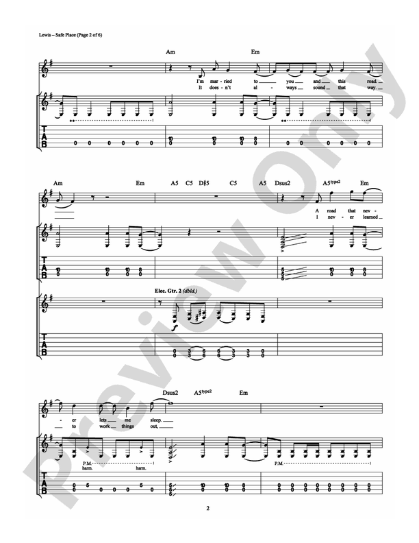Safe Place - Guitar TAB (Digital Download)