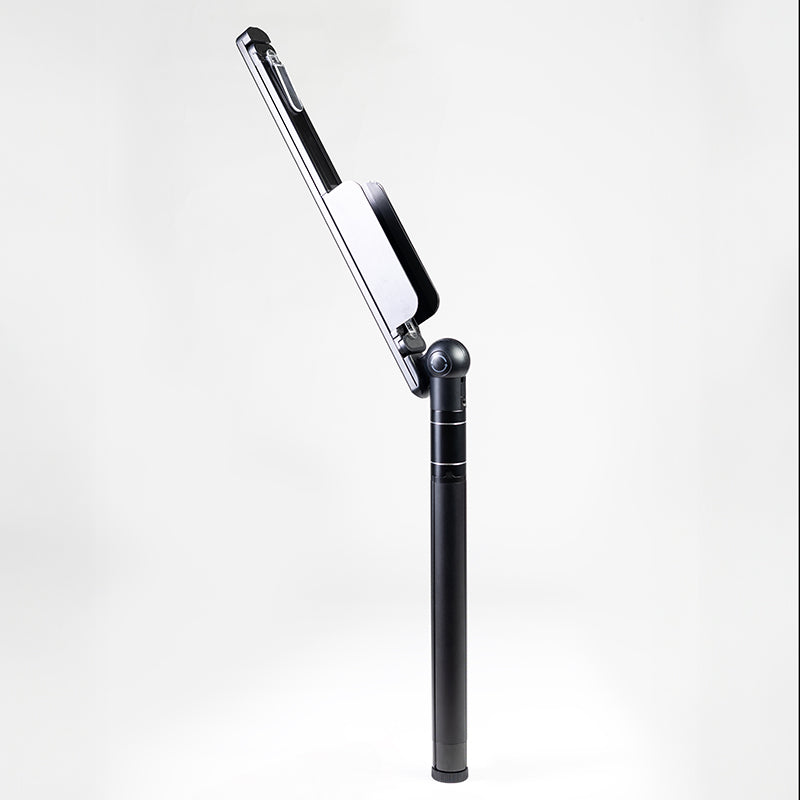 Music Stand - KraftGeek Bravo Music Stand with Bag, Light, and Phone/Tablet Mount, Black