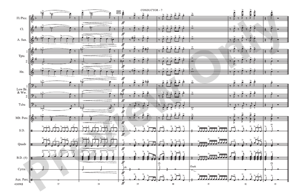 The Magnificent Seven (Arr. Nick Baratta) – Marching Band Conductor Score & Parts (Digital Download)
