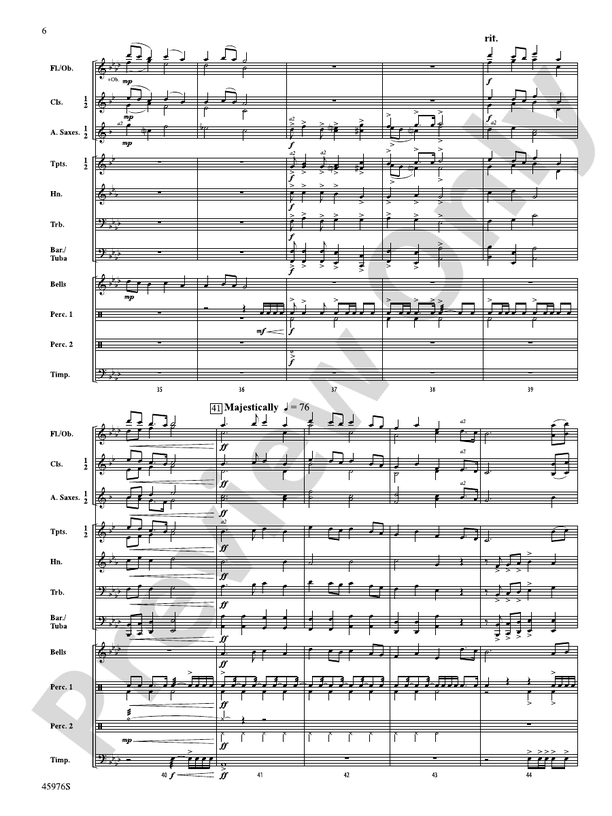 With Uncommon Valor - Concert Band Conductor Score & Parts (Digital Download)