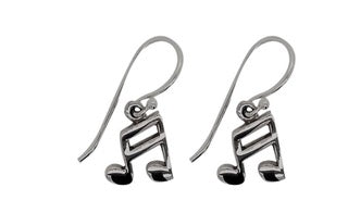 Semiquavers Drop Earrings Height 1cm High Quality Sterling Silver