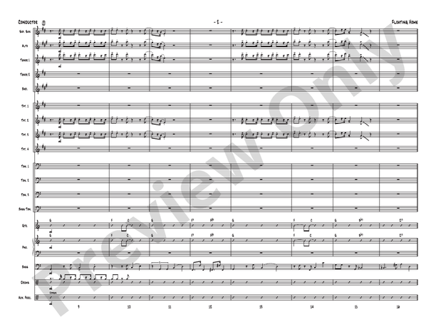 Floating Home - Jazz Ensemble Conductor Score & Parts(Digital Download)