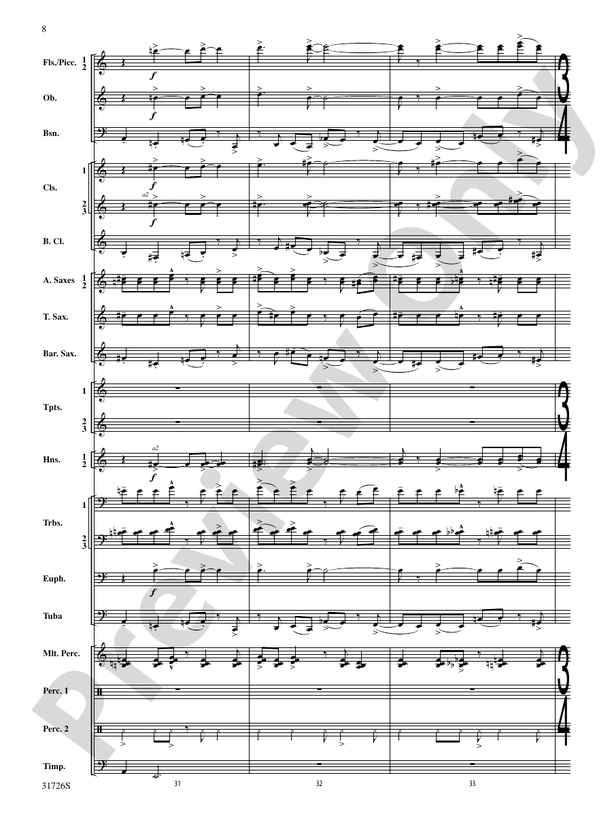 Velocity - Concert Band Conductor Score & Parts (Digital Download)