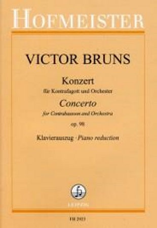 Bruns - Concerto Op98 - Double Bassoon/Piano Accompaniment Hofmeister FH2923