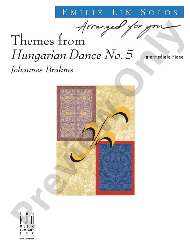 Brahms - Themes from Hungarian Dance No. 5 - Piano (Digital Download)