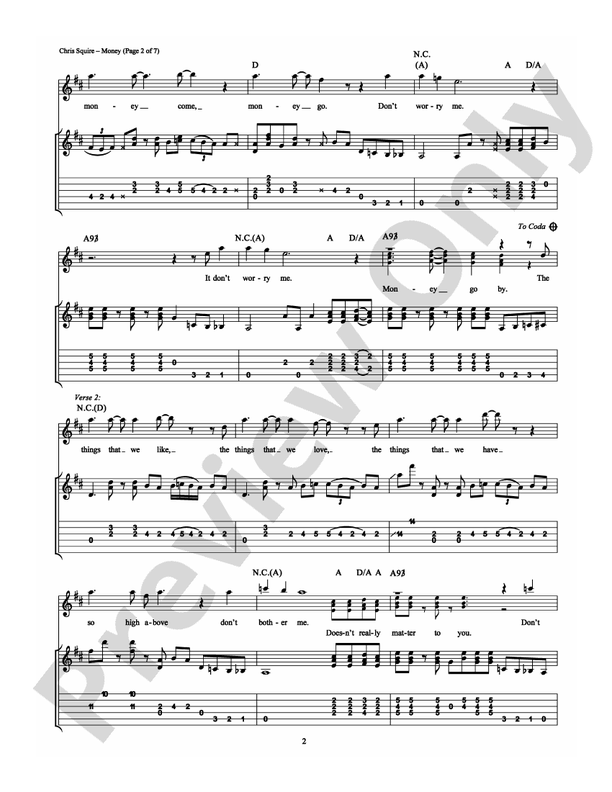 Money - Guitar TAB (Digital Download)