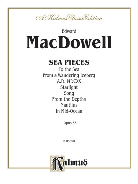 MacDowell - Sea Pieces - Piano Solo (Digital Download)