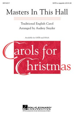 Masters in This Hall - SATB Audrey Snyder Hal Leonard Choral Score Octavo