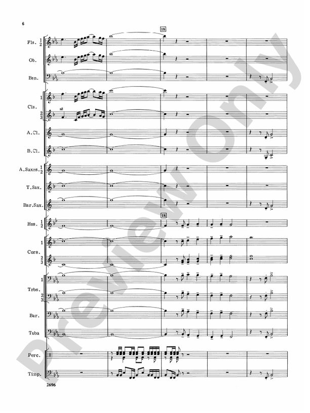 Hues of Blue - Concert Band Conductor Score & Parts (Digital Download)