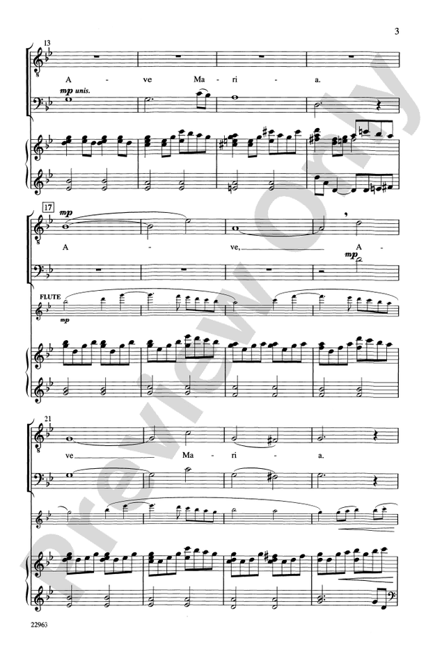 Ave Maria - Arr. Patrick M. Liebergen – TTBB Choral Octavo (Digital Download)