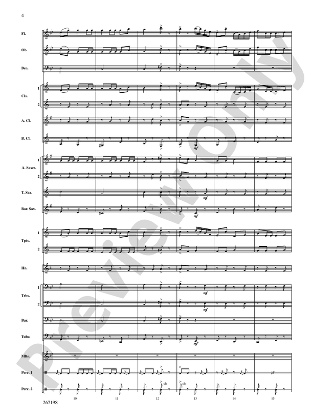 Hands Across the Sea - Concert Band Conductor Score & Parts (Digital Download)