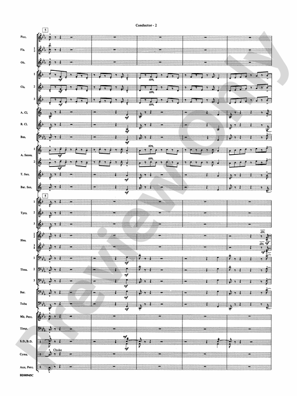 Okeanos - Concert Band Conductor Score & Parts (Digital Download)