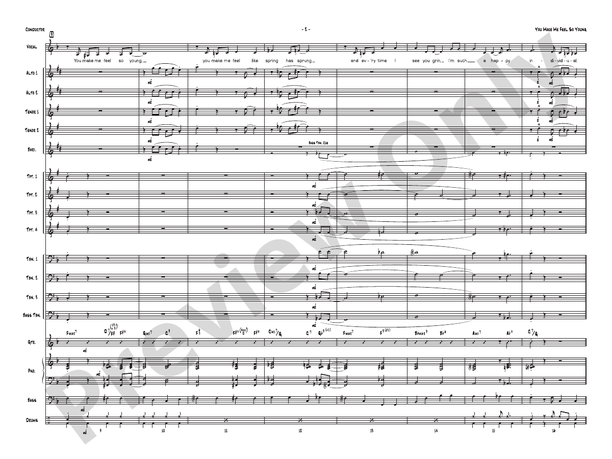 You Make Me Feel So Young - Jazz Ensemble Conductor Score & Parts(Digital Download)