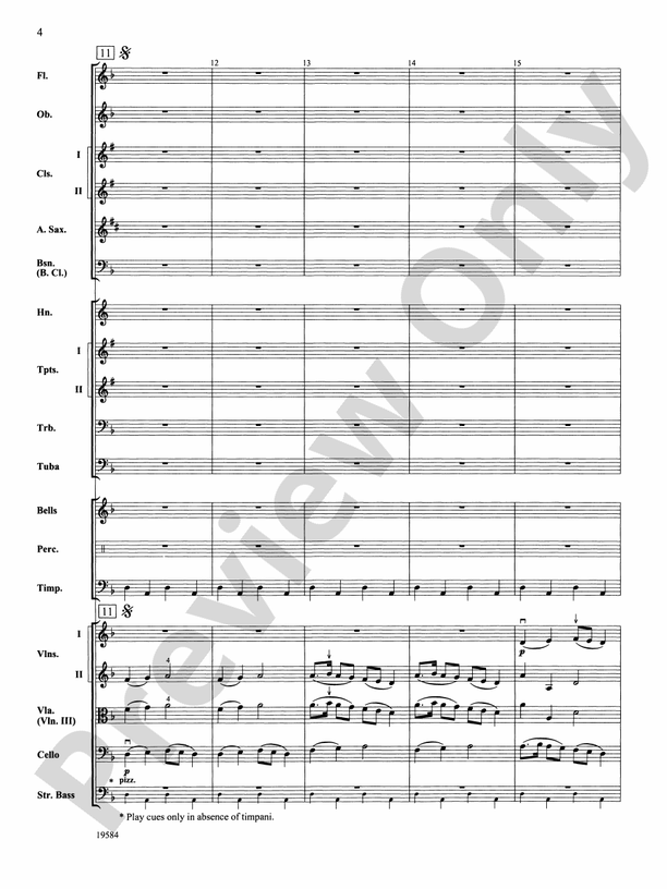 Symphony No. 1, 3rd Movement – Full Orchestra Conductor Score & Parts (Digital Download)