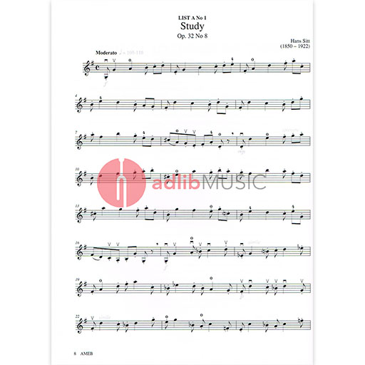AMEB Violin Series 8 Grade 3 - Violin/Piano Accompaniment AMEB  1202067539