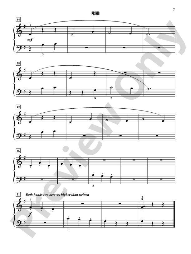 Contest Winners for Two, Book 1: 7 Original Piano Duets from the Alfred, Belwin, and Myklas Libraries - 1 Piano, 4 Hands (Digital Download)