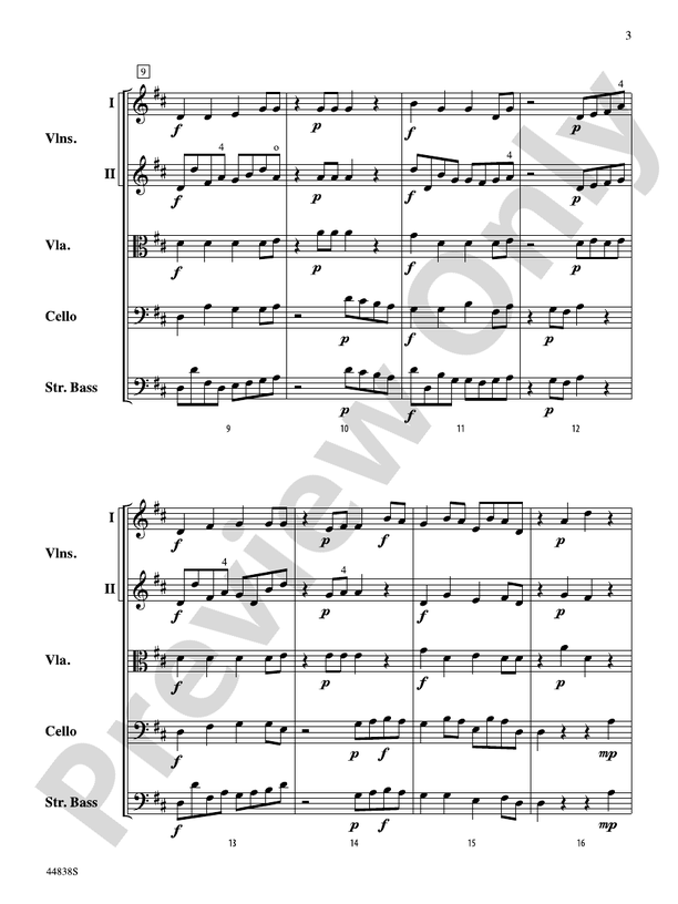 Bowless Beguine - String Orchestra Conductor Score & Parts (Digital Download)