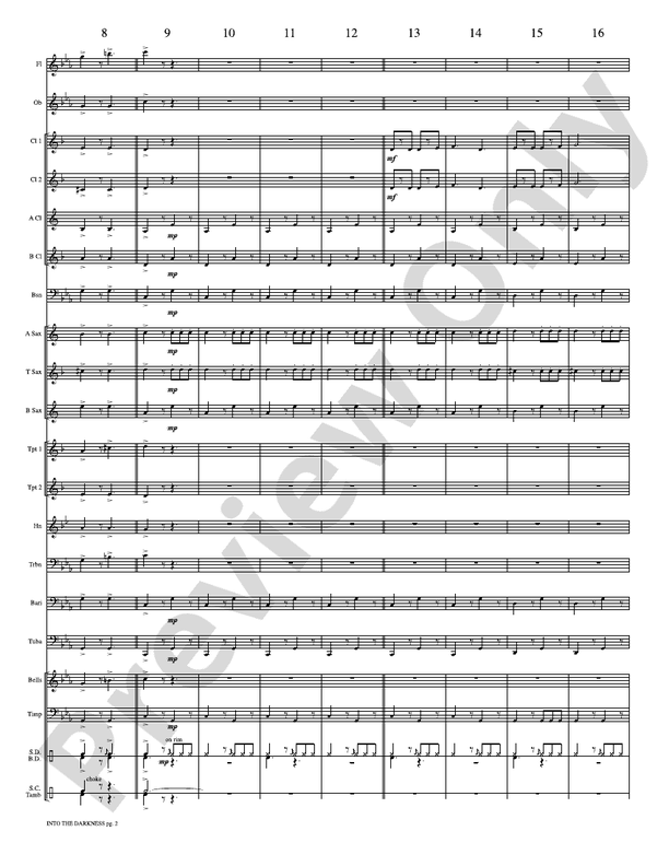 Into the Darkness - Concert Band Conductor Score & Parts (Digital Download)