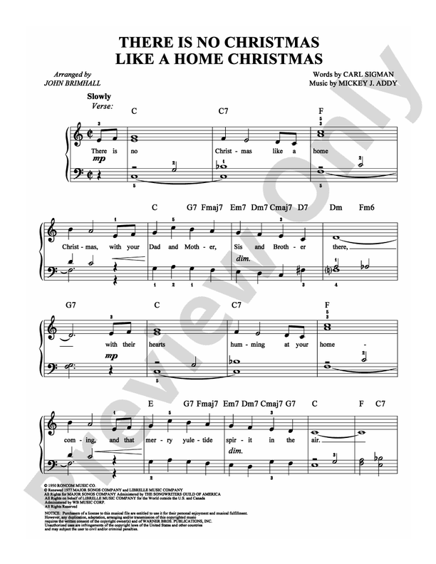 There Is No Christmas Like a Home Christmas - DSM-PS-0007189 - Easy Piano (Digital Download)