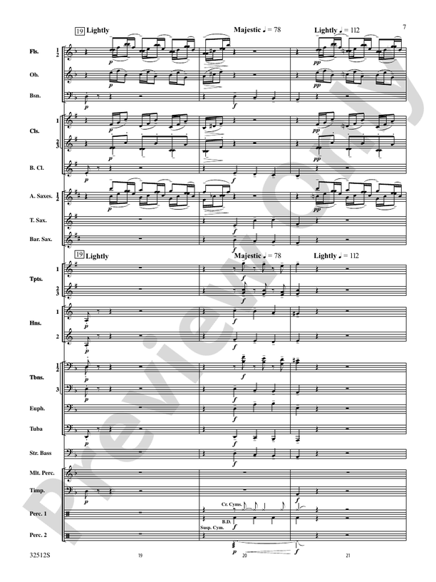 Toccata and Fugue in D Minor - Concert Band Conductor Score & Parts (Digital Download)