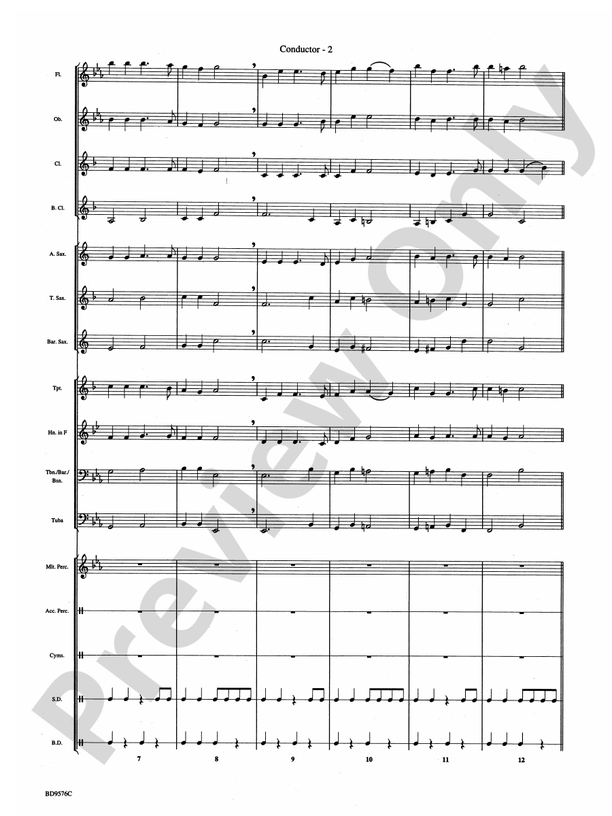 Christmas Bits & Pieces (based on Favorite Traditional Carols) - Concert Band Conductor Score & Parts (Digital Download)