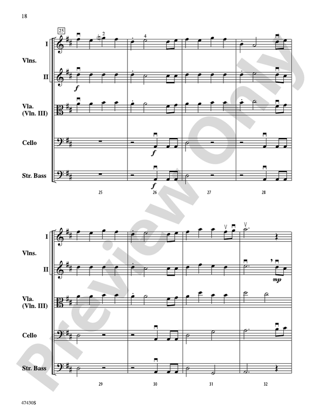 Sky Suite - String Orchestra Conductor Score & Parts (Digital Download)