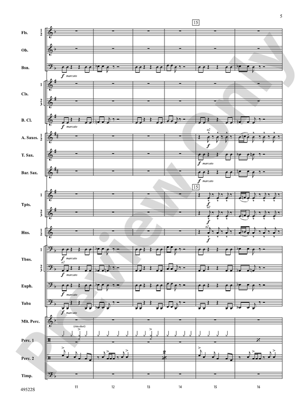 Ambush - Concert Band Conductor Score & Parts (Digital Download)