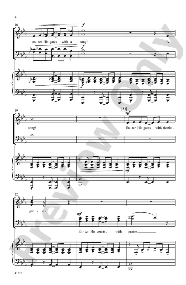 A Psalm - SATB Choral Octavo (Digital Download)