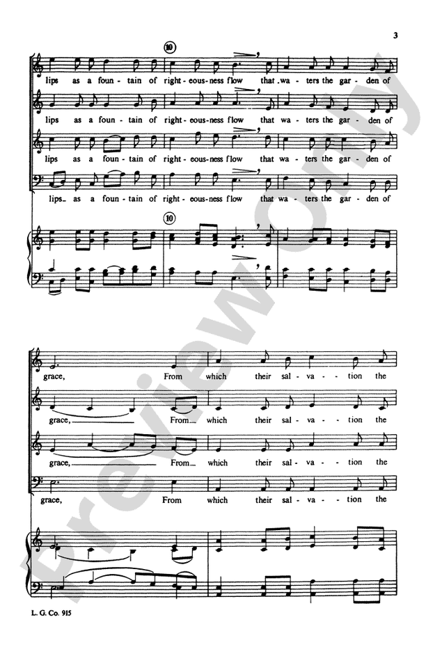 His Voice As the Sound – SATB (Digital Download)