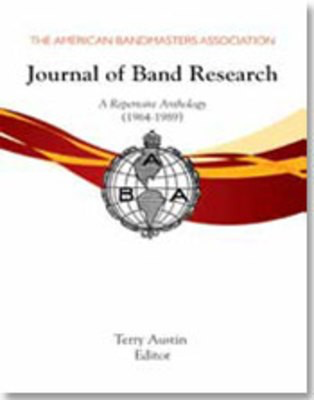 Journal Of Band Research Repertoire Anthology -